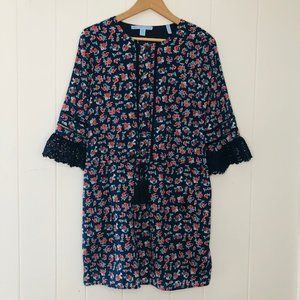 Draper James Blue Floral Dress